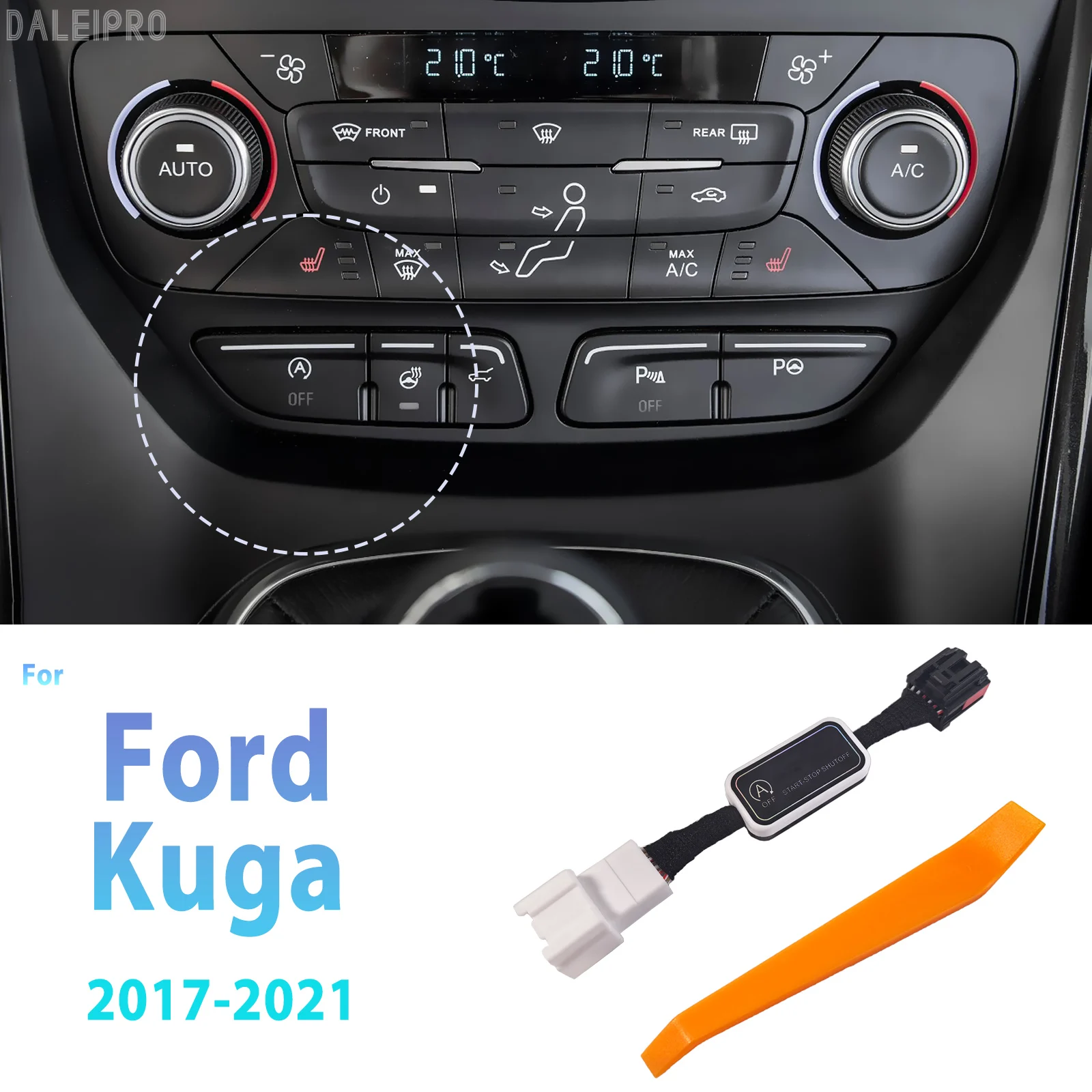 

For Ford Kuga 2017 2018 2019 2020 2021 Automatic Stop Start Engine System Memory Module Cancel Car Auto Start Stop Switch