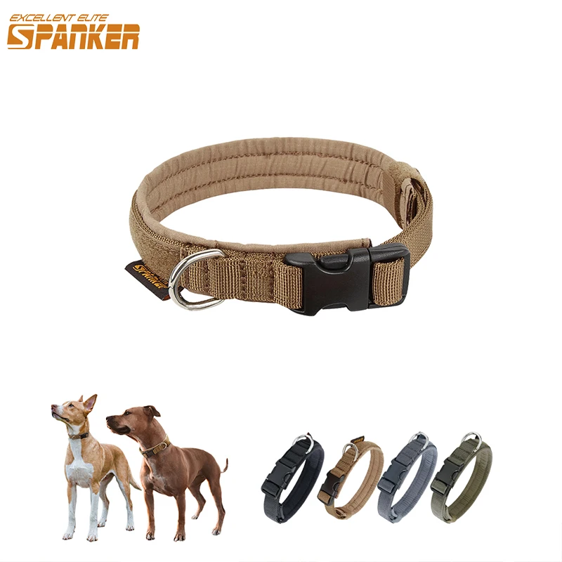 Tactical Dog Collar Adjustable Pet Nylon Training Dogs Collar For Teddy  Pomeranian Puppy Dogs Accessories