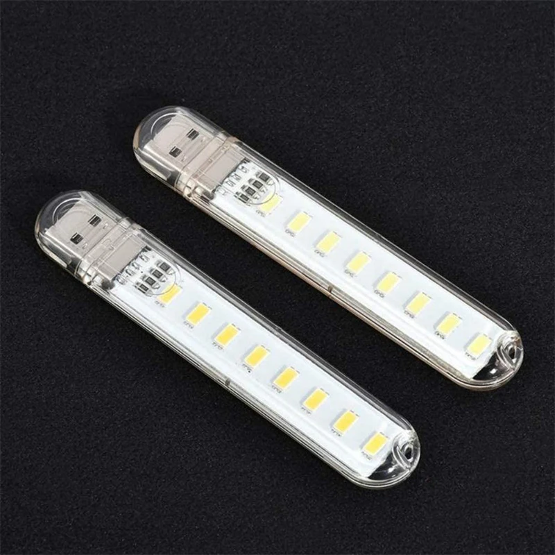 USB Portable Strip Light Mini Book Lamp 5730 Led Night Lights Room Emergency Lighting Suitable for Power Bank Computer USBplug