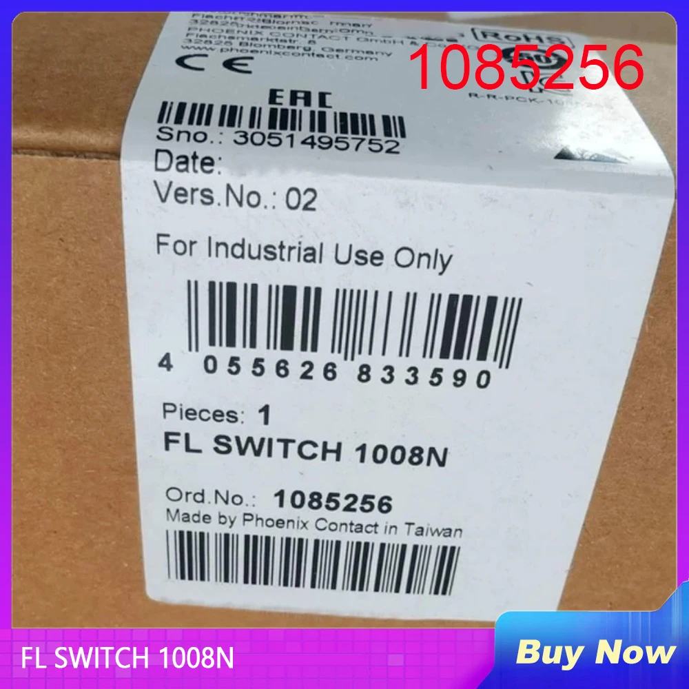 

1085256 For Phoenix Industrial Ethernet Switch FL SWITCH 1008N