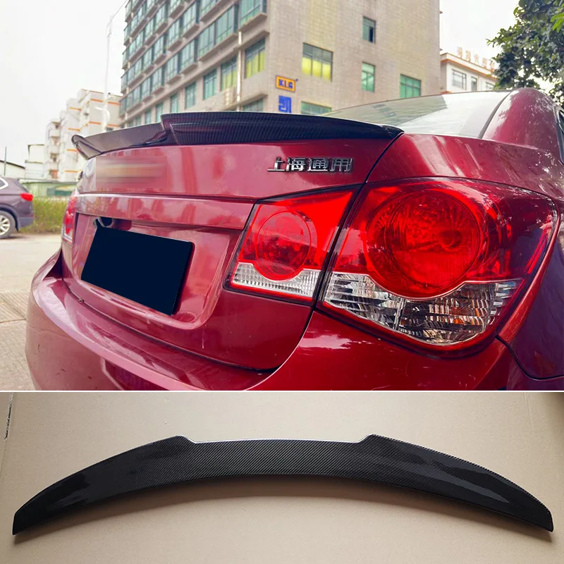 Tail Fin for Chevrolet Cruze Carbon Fiber Spoiler 2009 To 2014 Rear Wing Accessories