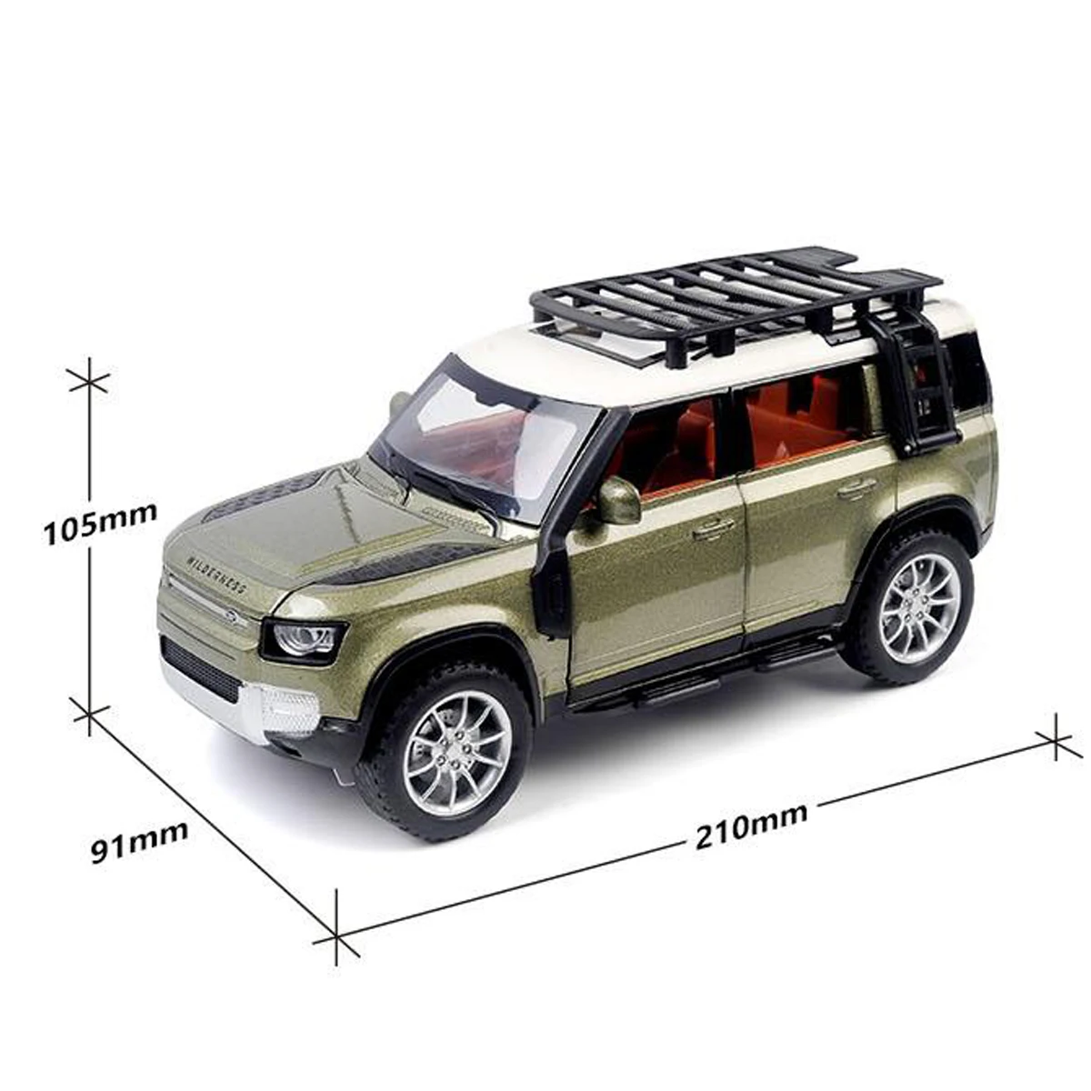 1:22 defender suv liga modelo de carro diecast metal brinquedo veículos off-road modelo de carro som e luz puxar para trás coleção crianças presente