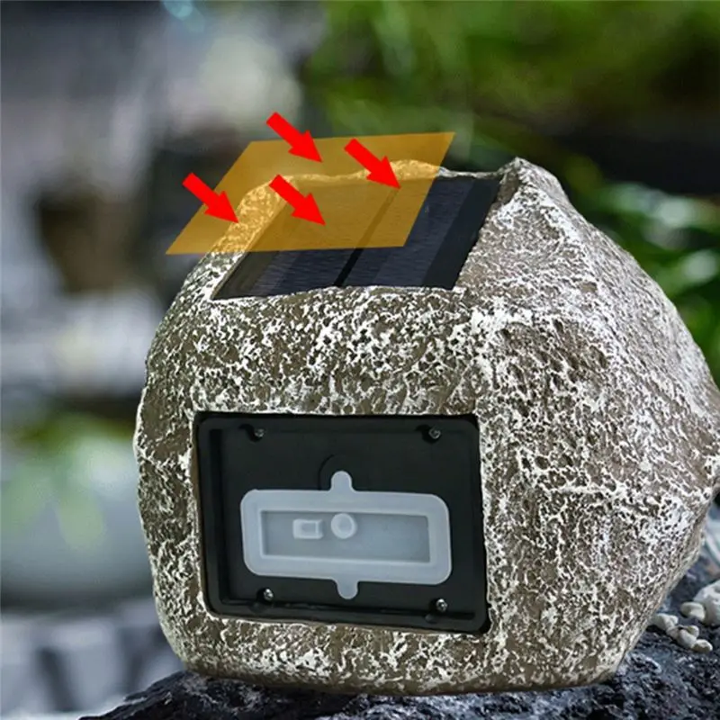 

Беспроводная Bluetooth-колонка BOFF Solar - Водонепроницаемая колонка в форме камня с пультом ДУ для сада, вечеринок и шоу