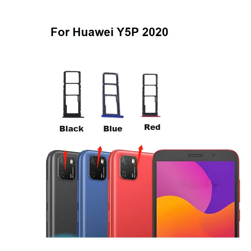 Nieuw Voor Huawei Honor 9S 9a 9c Y 5P Sim Kaart Tray Houder Socket Adapter Connector 2020 Reparatie Onderdelen Vervangen