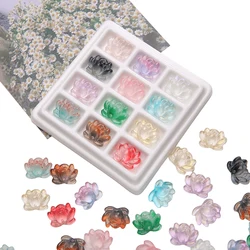 5pcs 21x16mm Glass Two-pore Lotus Seed Beads 1mm Hole for DIY Making Bracelet Necklace Earring Accessories