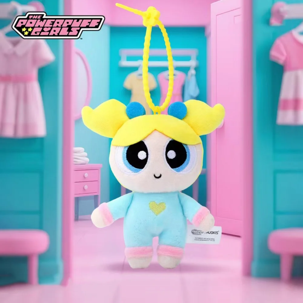 حقيقية Powerpuff فتاة أفخم دمية Kawaii زهر فقاعات Buttercup بيجامة سلسلة الكرتون ظهره الديكور دمى الفتيات الهدايا