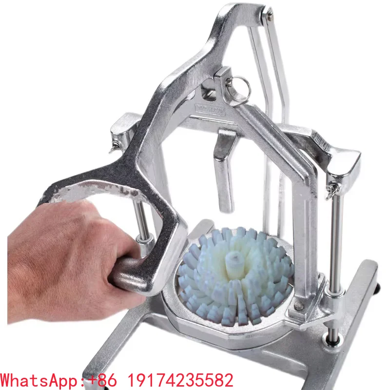 24 Equal Parts Onion Cutting Machine Manual Onion and Scallion Slicer Commercial Onions Cutting Tool Fruit Vegetable Cutter