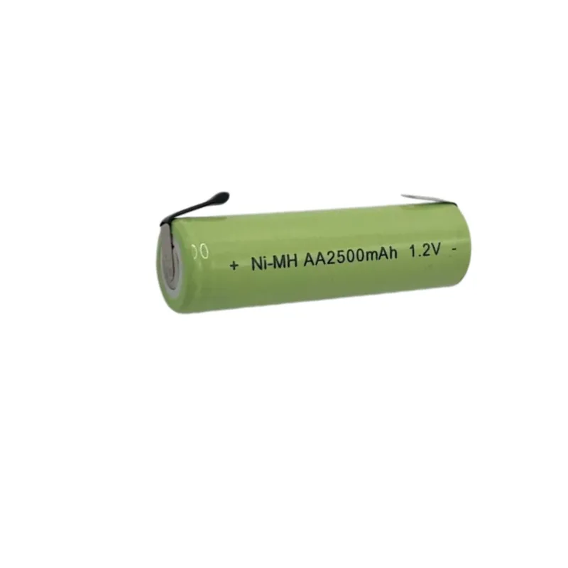 2PCS Replacement battery New No. 5 AA 2500mAh 2.4v electric shaver electric push shear 1.2v rechargeable battery