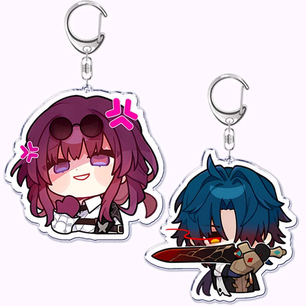 Cute Anime Game Chaveiros Keychain for Accessories Bag Chains 3rd Gacha Pendant Key Chain Ring Keychains Jewelry Gifts