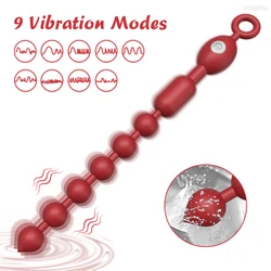 Anal Vibrator Prostate Massager Anal Beads Balls Butt plug Soft Silicone Good for Men Adults Sex Toys for Man Woman