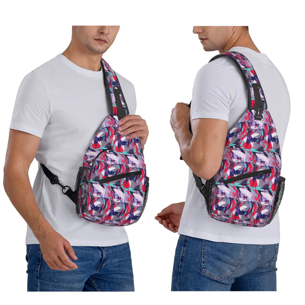 

Loona Chest Bag Men Sling Crossbody Backpack Chest Bag Traveling Hiking Daypack Shoulder Bag