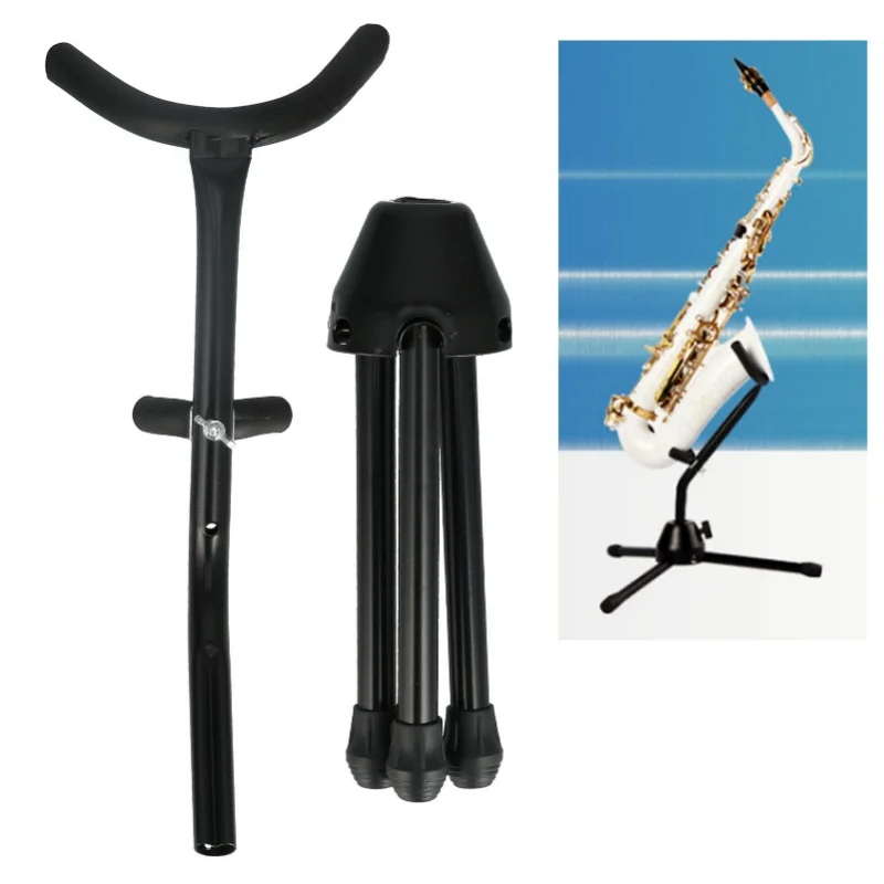 

Подставка для саксофона, металлический держатель для альт-саксофона, портативная складная опорная стойка, аксессуар для инструментов