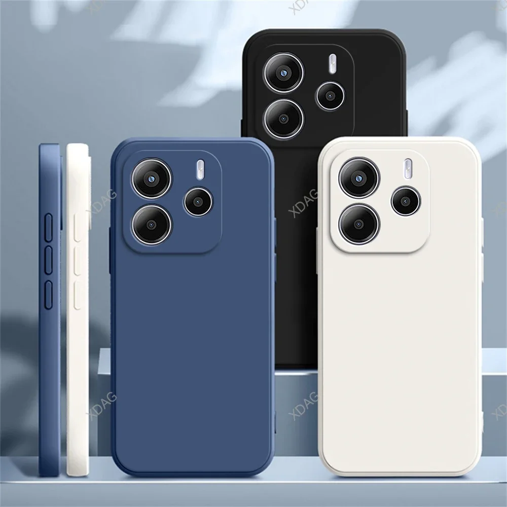 Funda Silicona Xiaomi Redmi Note 14 con Protección Lente Cuadrada