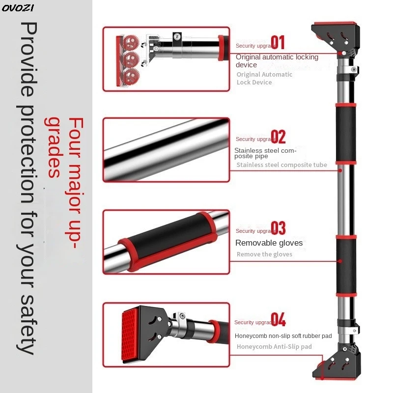 OVOZI домашний диск для подтягивания талии, оборудование для фитнеса, рама распашной двери, горизонтальные и параллельные штанги для детей