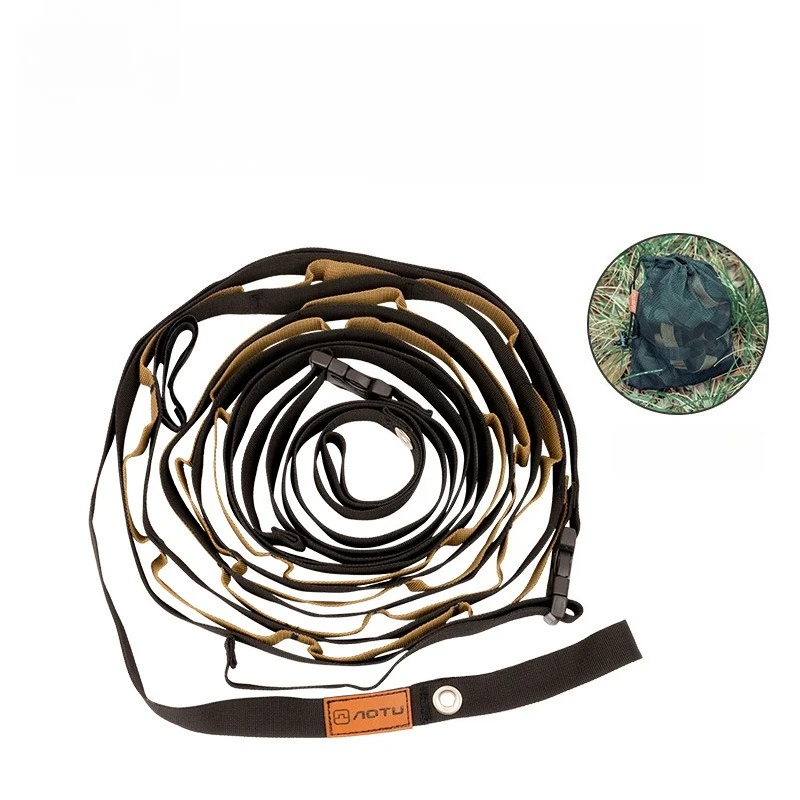 

22 Loop Adjustable Clothesline Outdoor Camping -Multi-Use Hanging Rope for Tents, Gear & Laundry, Portable Windproof Drying Rope