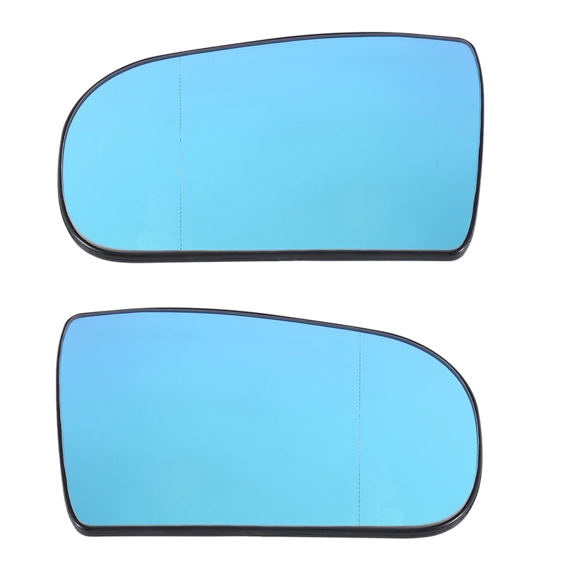 1 Pair Rear View Mirror Glass Heated With Backing Plate For Mercedes Benz W210 E200 E230 E260 E280 1999-2001