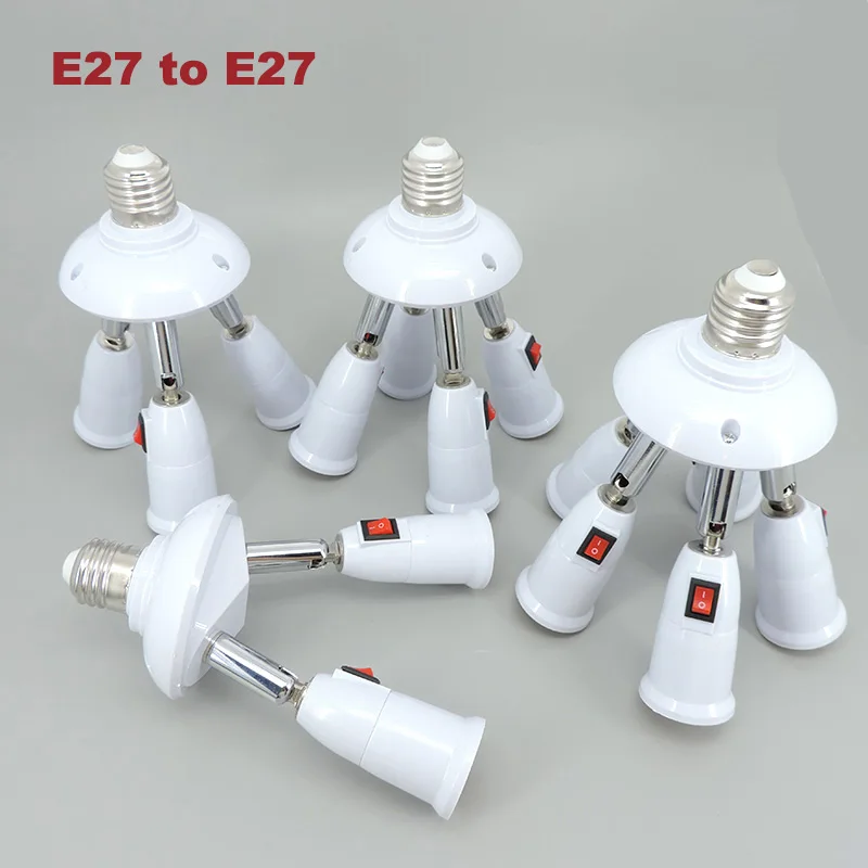 E27 2 3 4 5 heads way in 1 LED Light Bulbs Splitter Converter Socket Adapter Lamp Holder Base Converter for Home Lighting