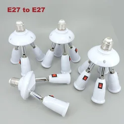 E27 2 3 4 5 głowic sposób na 1 żarówki LED Rozdzielacz Gniazdo Adapter Oprawka Lampy Podstawa Konwerter do oświetlenia domu