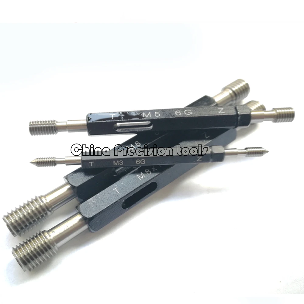 

6G M14 M16 M18 M20 Metric thread plug gauge ISO Fine screw Threads gauges gage T Z GO NOGO M14X1 M18X1.5 M20X1.5