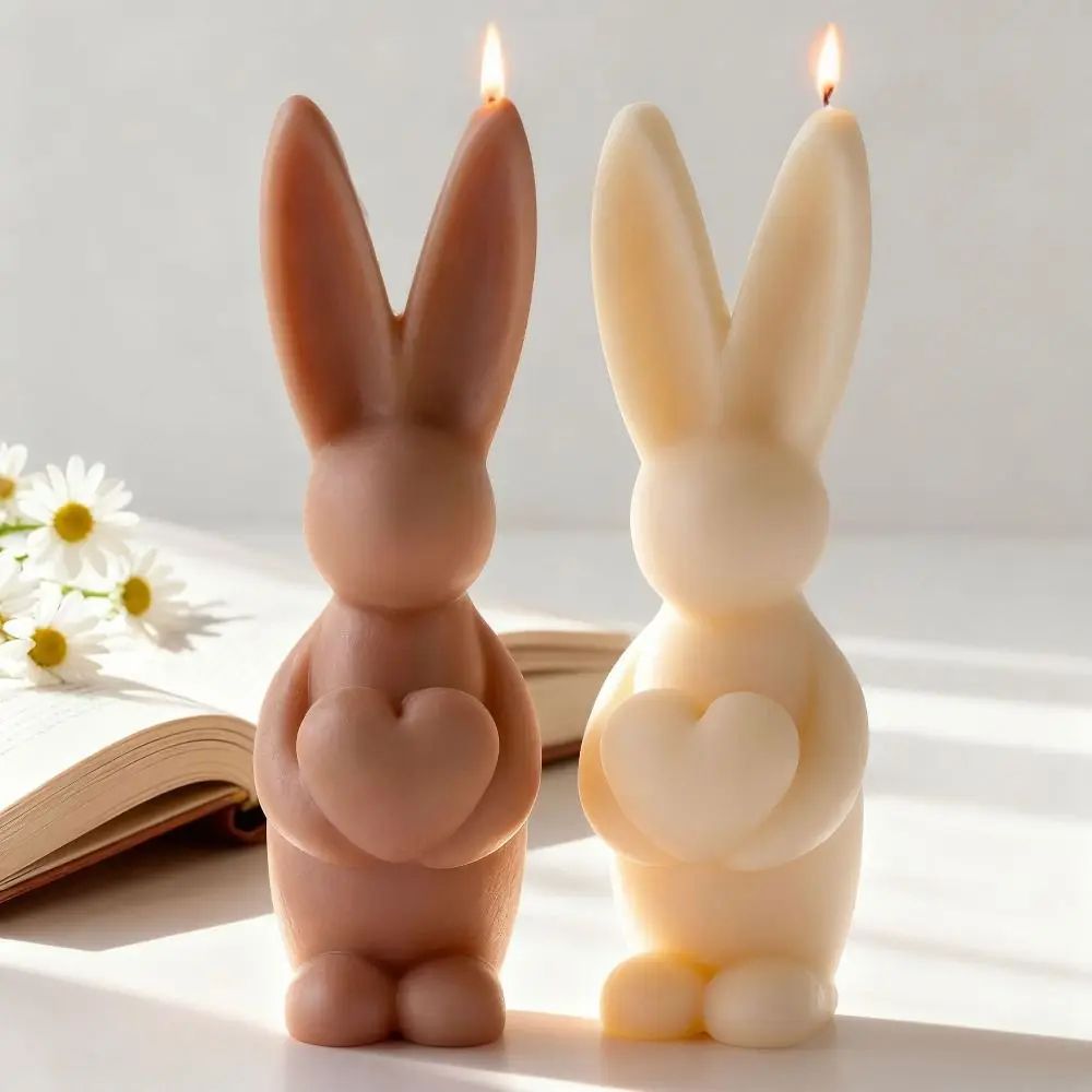 

Easter Bunny Egg Candle Silicone Mold Craft DIY Epoxy Resin Form Mould Handmade Rabbit Candles Mold Soap Candle Making Supplies