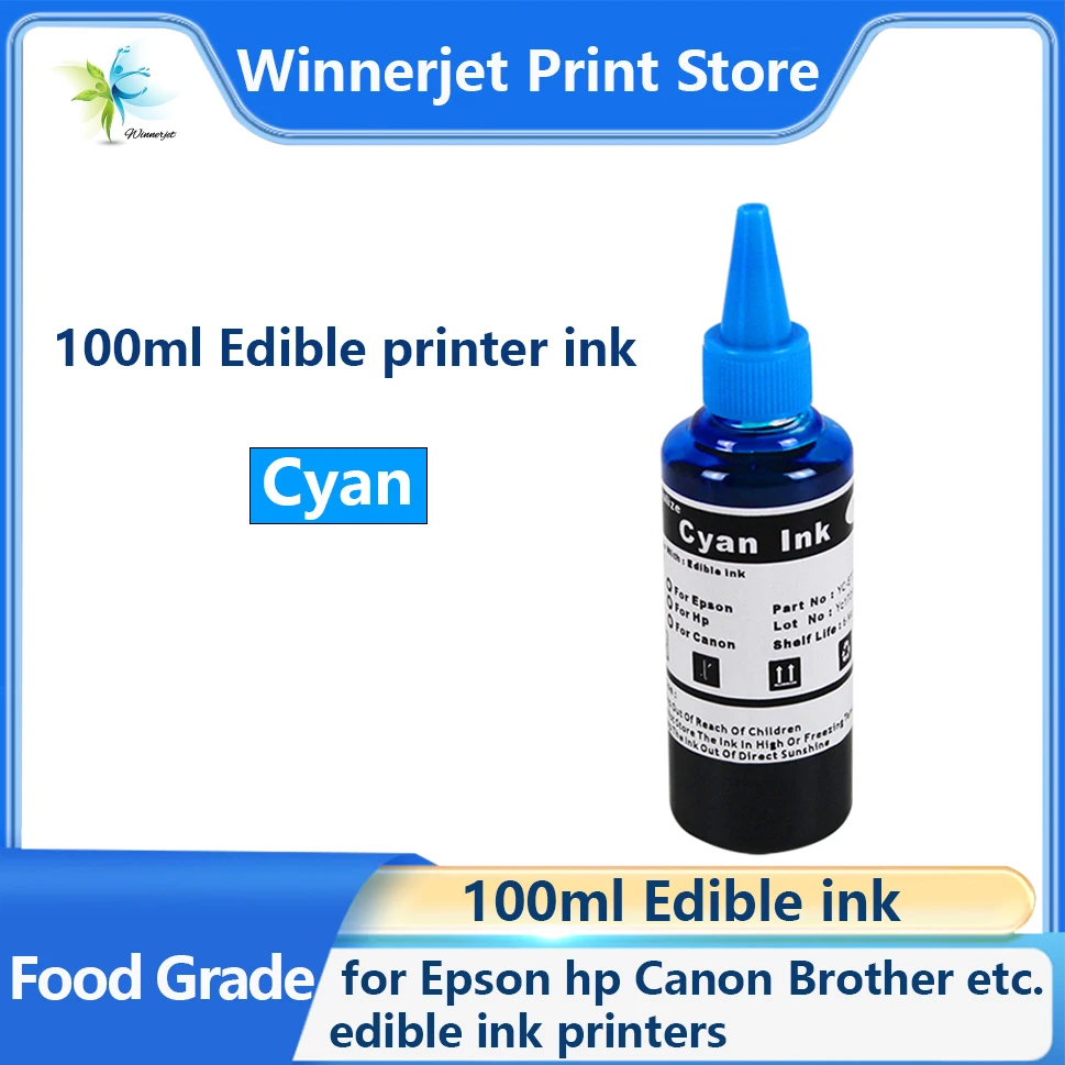 

Winnerjet 100ml ink Used for Epson,hp,Canon,Brother etc. edible ink printers