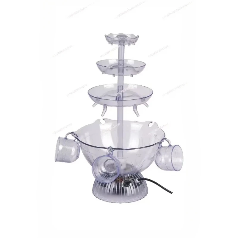 3-Tier Wine Champagne Party Fountain Red Wine Dispenser Juice Drink Beer Waterfall Machine