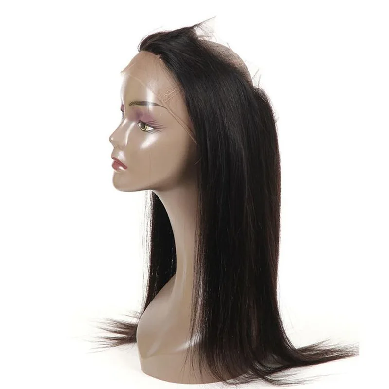 360 Lace Frontal Only Straight Body Wave Deep Curly Human Hair Lace Frontal Transparent Lace Brazilian Virgin Hair Natural Color