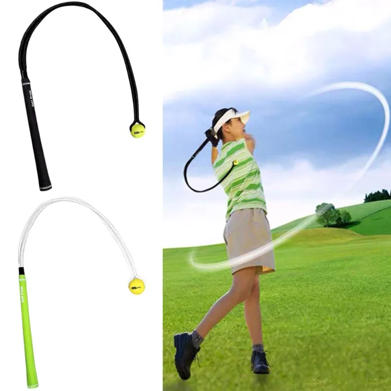 PU Golf Practice Training Rope Elastic Golf Postural Correction Rope Portable Golf Swing Rope for Beginner Sporting Accessories