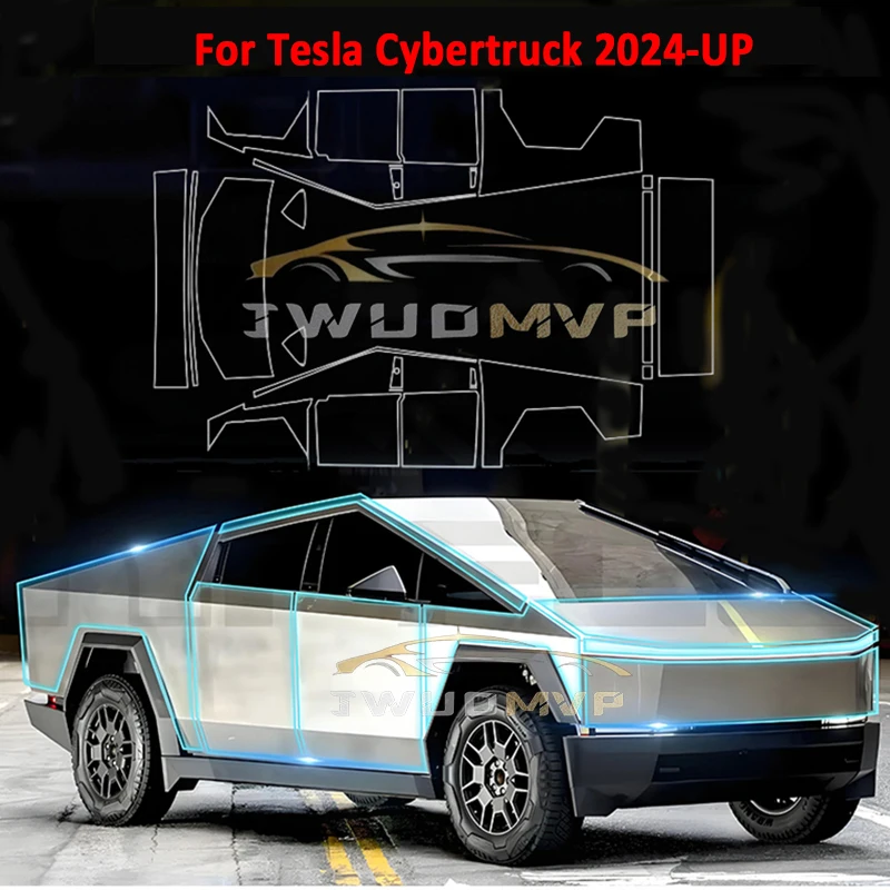 

For Tesla Cybertruck 2024 Anti Rusting Corrosion Car Sticker Paint Protection Film Clear Bra PPF PreCut Car Body Film