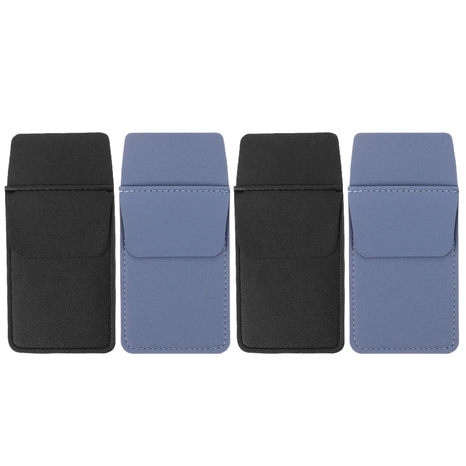 

4pcs Pu Leather Pocket Pen Holder Pocket Protectors For Pens And Pencils Shirts Lab Coats Pants Multi-Purpose Organizer