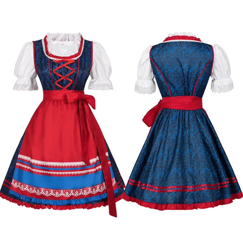 

New Halloween Beer Festival Bavarian Costume Women Maid Outfit Stage Performance Cross-Border Traditional Ethnic Women's Wear