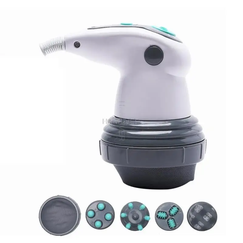 6 in 1 Pijat Tubuh Relaksasi dan Rotasi 3D Elektrik, Pijat Penghilang Lemak Roller untuk Menurunkan Berat Badan