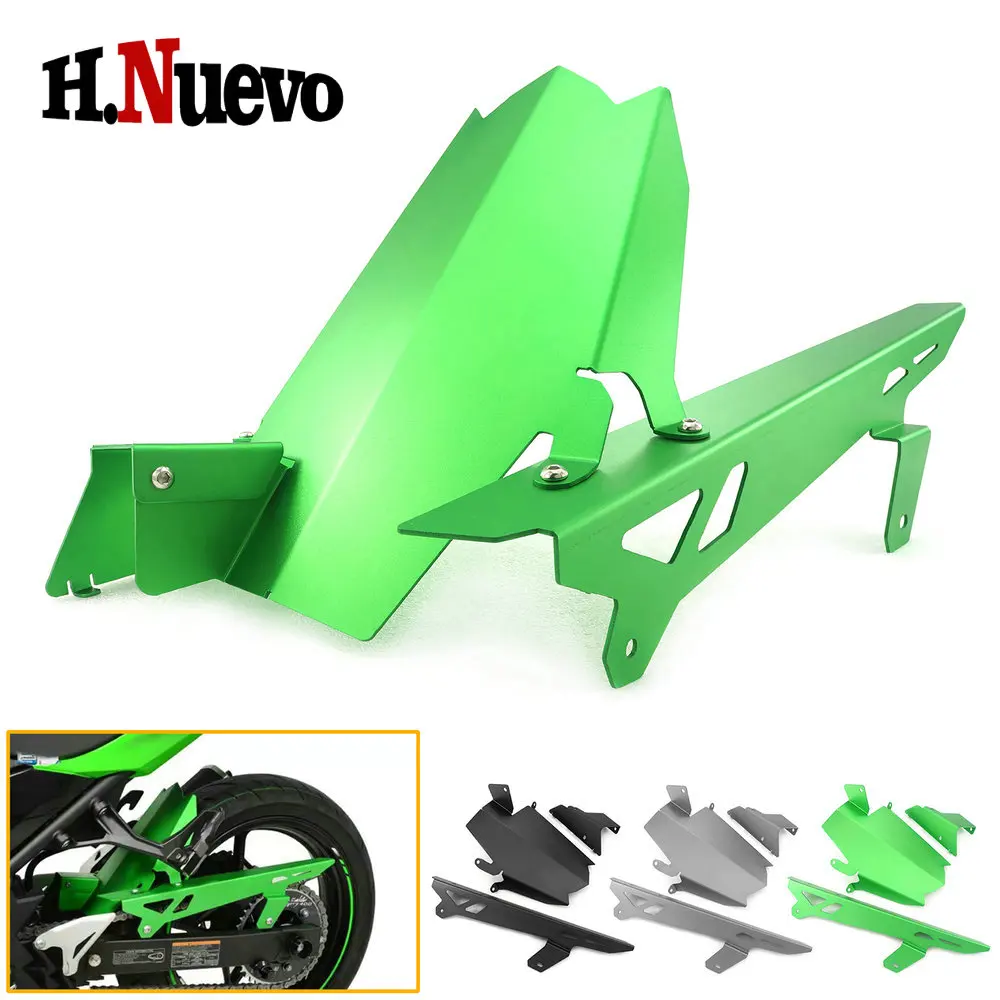 

Compaitible With Kawasaki Ninja250 Ninja400 Z400 2018-2023 Motorcycle Rear Fender Mudguard Chain Cover Mudguard