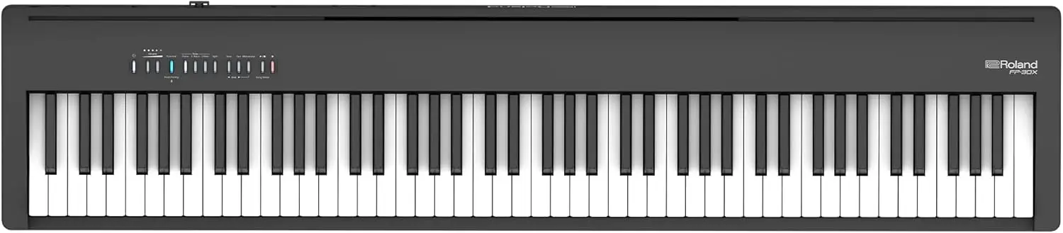 Digital Piano with Built-in Powerful Amplifier and Stereo Speakers. Rich Tone Authentic Ivory 88-Note