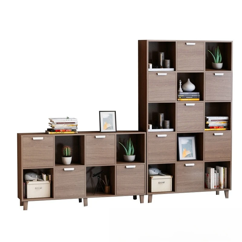 

Japanese-style small cabinet combination lattice solid wood floor-to-ceiling storage TV