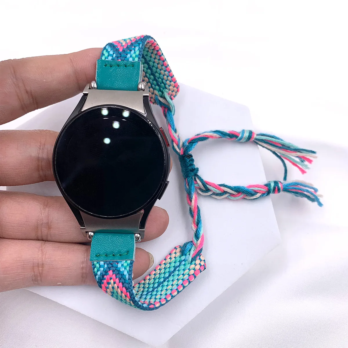 Suitable for Samsung woven strap Galaxy Watch Samsung 456 Bohemian wool woven nylon strap