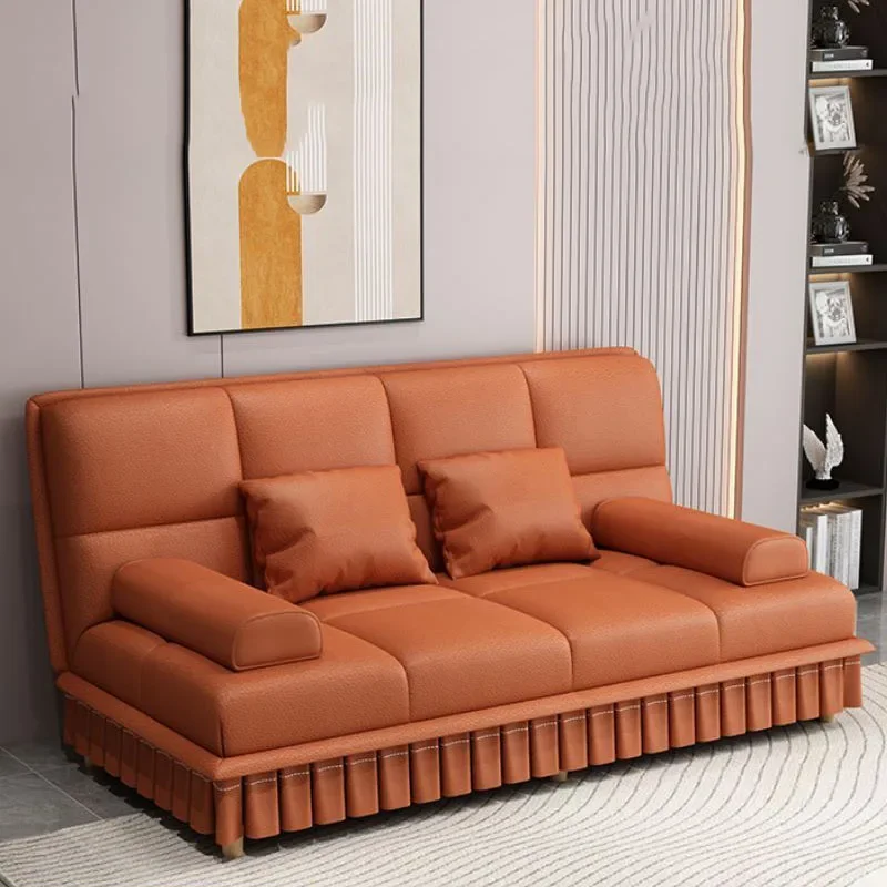 Double Foldable Simple Sofa Nordic New Arrival Small Modern Luxury Sofa European 3 Seater Salon Meuble Living Room Furniture