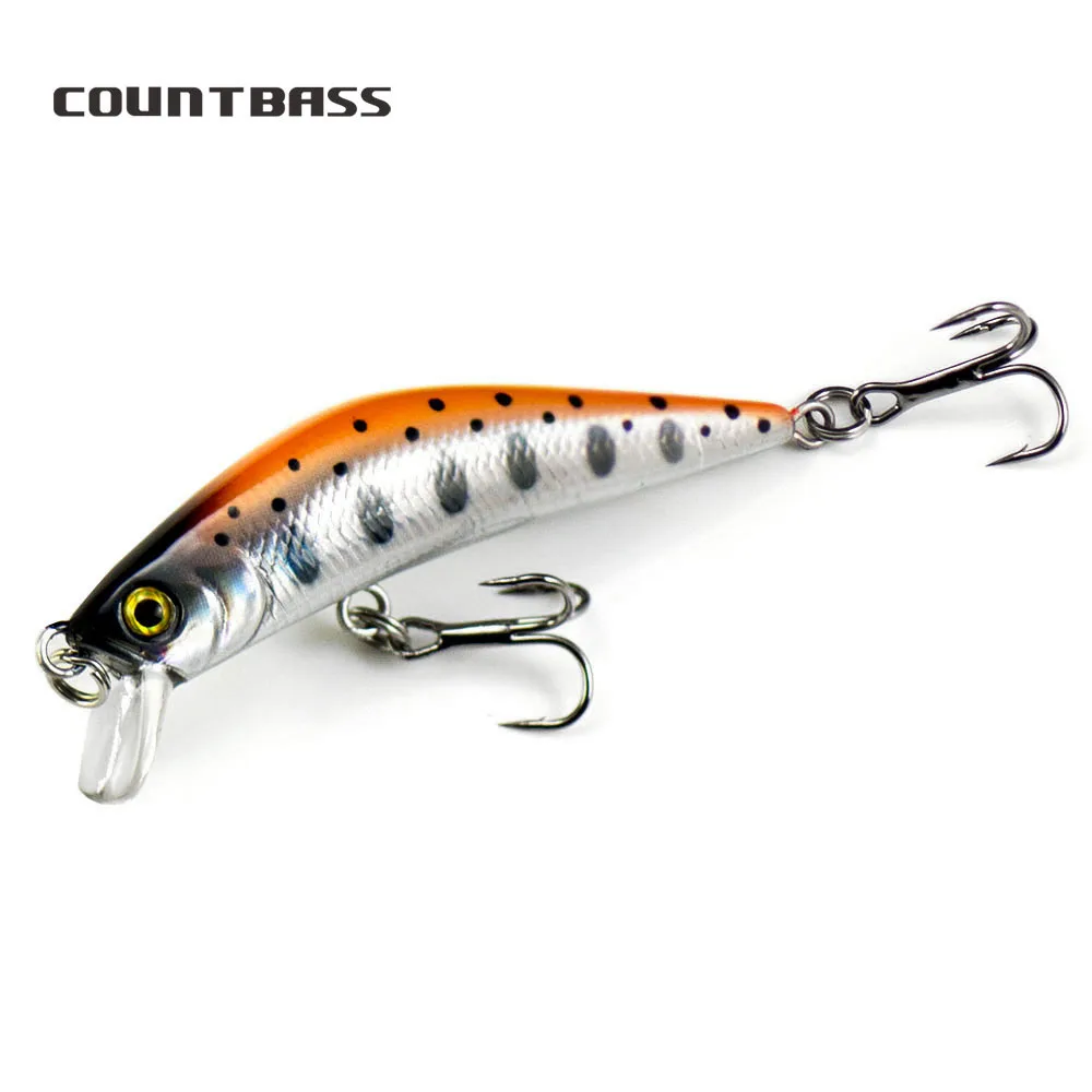 Countbass 57mm 4.8g Sinking Minnow Hardbait Fishing Lure สําหรับน้ําจืด Crappie - เหยื่อที่มีประสิทธิภาพสําหรับตกปลา