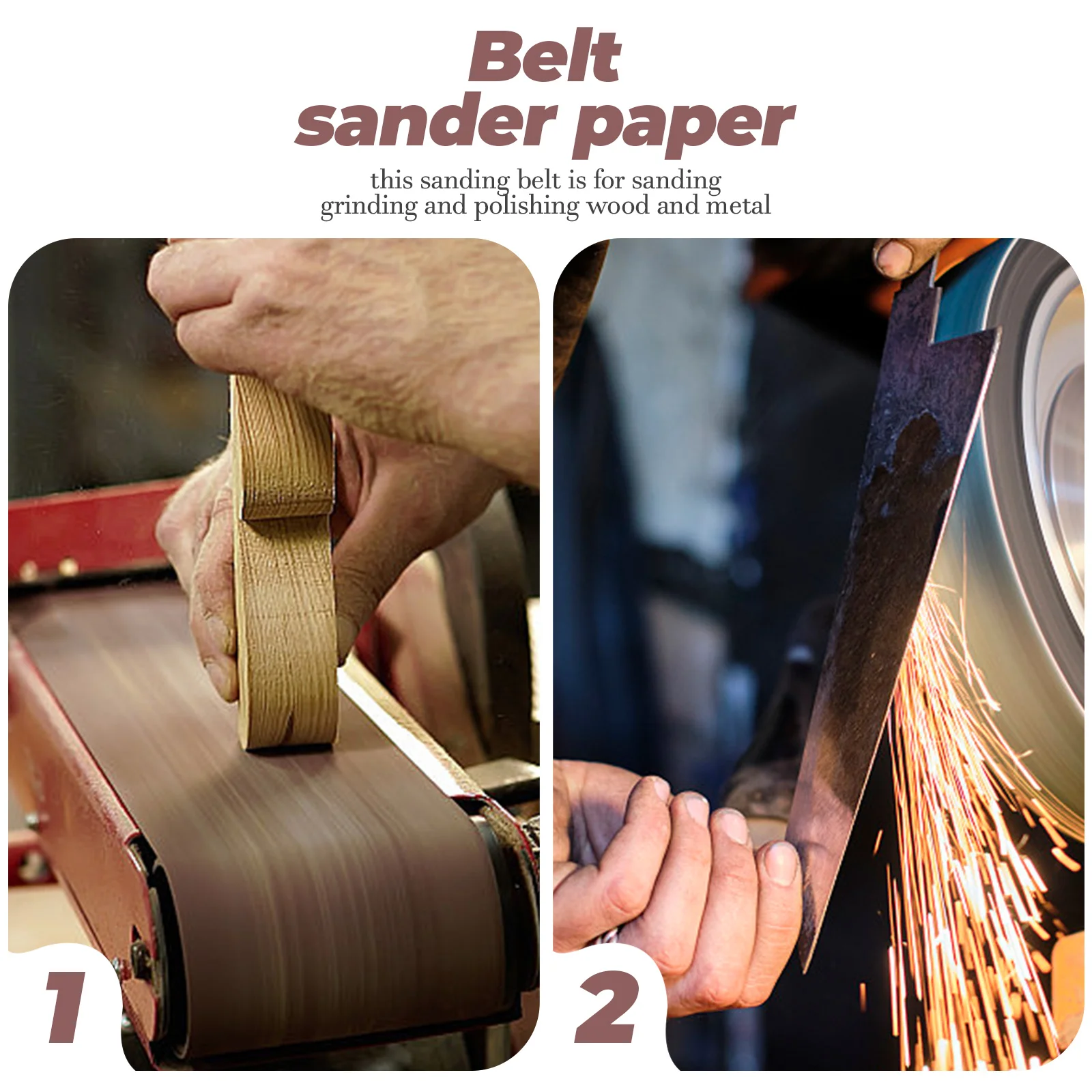 

Sanding Belt Machine 80 Grit Replacement Bands for Wood Metal Grinder Belts Sanding Tools Efficient Precision Abrasive