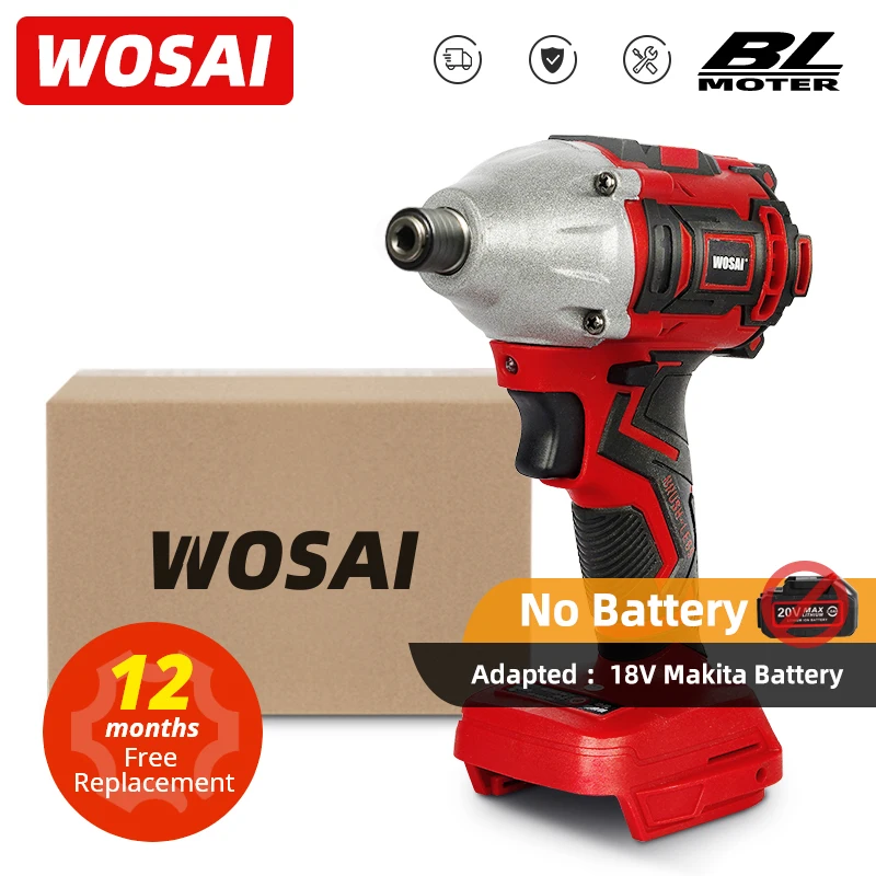 WOSAI MT Series 300NMไฟฟ้าสว่านไขควง20V Brushlessมอเตอร์Impact Driverอัตโนมัติโหมด1/4 "chuckเครื่องมือ