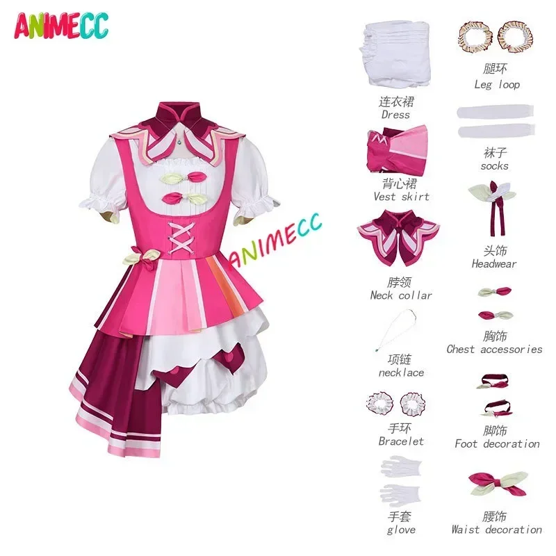 ANIMECC in Stock S-3XL Emu Otori Cosplay Outfits Wig Anime Project Sekai 3rd Anniversary New Skin Halloween Party for Women