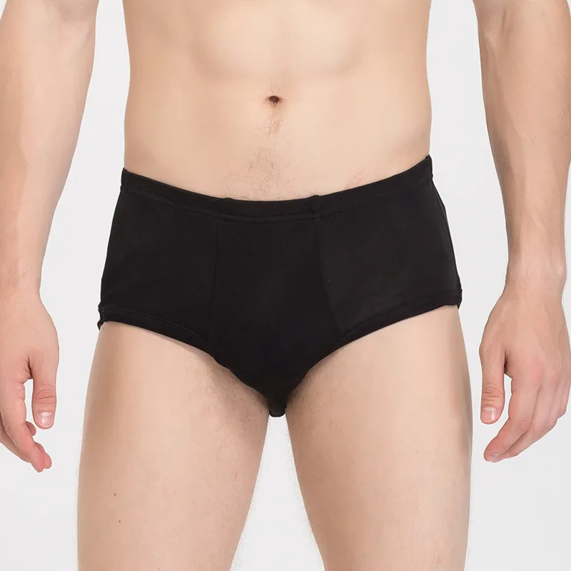 Men's Silk Underwear Mid-waist Thin Double-sided Knitted Mulberry Silk Briefs