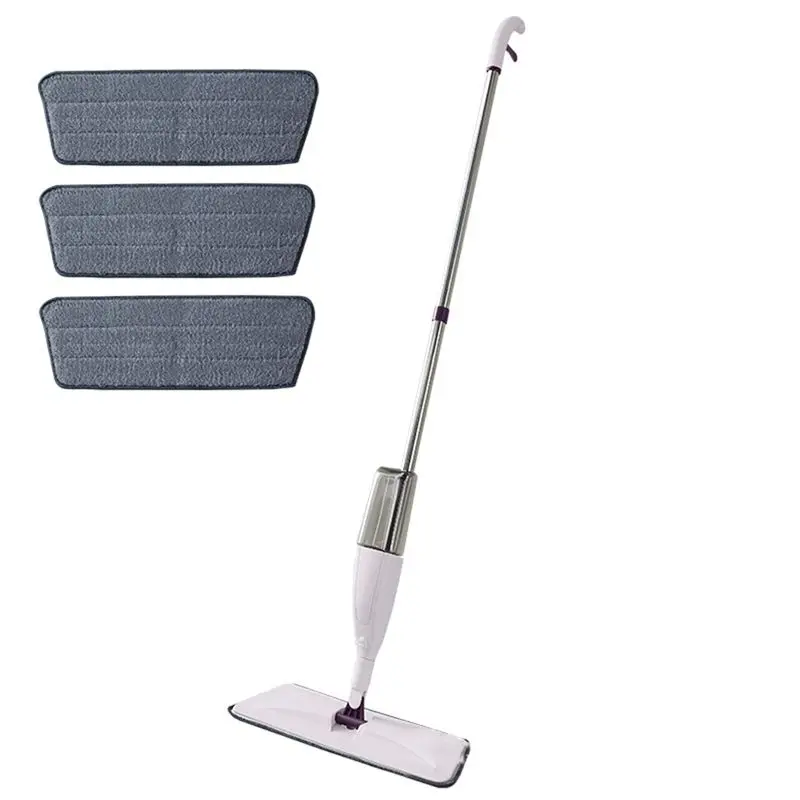 LUDA Spray Mop, austauschbares Wischpad, Nass- und Trockenwischmopp für die Bodenreinigung, flacher Bodenreinigungsmopp