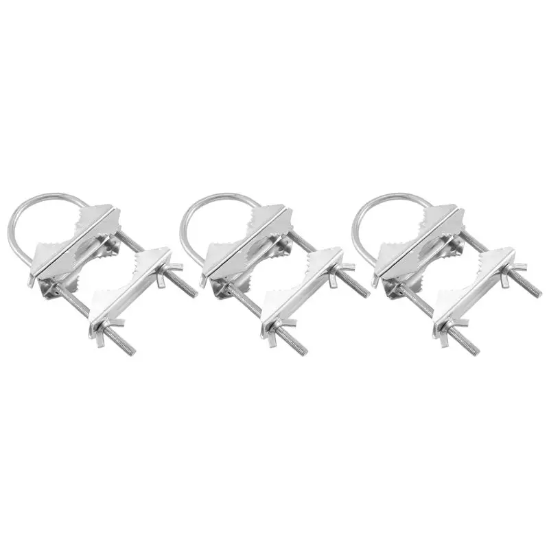 

Кронштейн-зажим AA87 с двойной антенной и U-образными болтами, сверхпрочный, антикоррозийный, для крепления антенн к столбам, для ТВ, CB (3 комплекта)