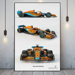 Super Formula Grand Prix MCL36 Racing Poster Racer Norris Sports Car Canvas Painting Ricciardo Supercar Wall Art Room Decor Gift