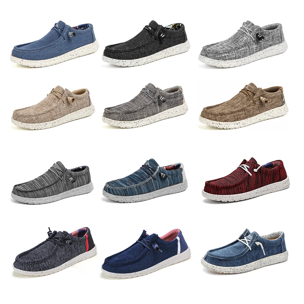 New Fashion Women Men's Penny Loafers Male Breathable Casual Slip-on Canvas Shoes Couple Lightweight Driving Boat Designer Shoes