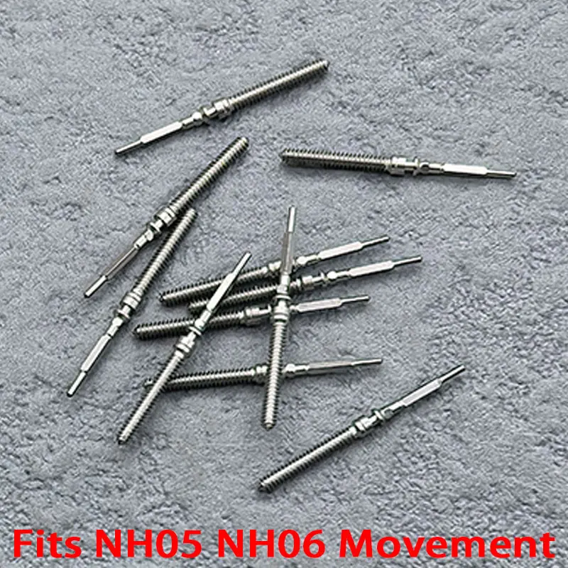 2/4PCS NH05 NH06 Watch Crown Stem Fit NH05 NH06 Automatic Mechanical Movement Watch Repair Crown Stem Parts