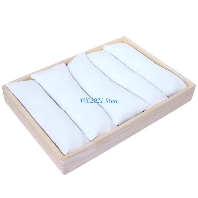 G5GC علبة عرض الساعات الأنيقة حامل خشبي للمعارض لهواة جمع المجوهرات