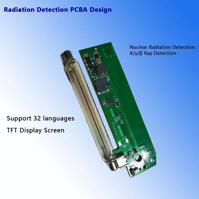 المحمولة جيجر عداد كاشف الإشعاع النووي مقياس الجرعات الشخصية اختبار الرخام المشع الأشعة السينية غاما بيتا تنبيه