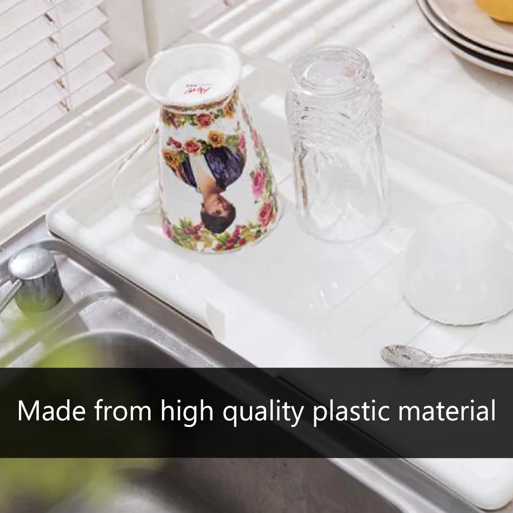 

1Pcs Plastic Kitchen Bowl Chopstick Drain Basket Storage Basket Kitchen Sink Organizer Safe White Bowls Drain Rack